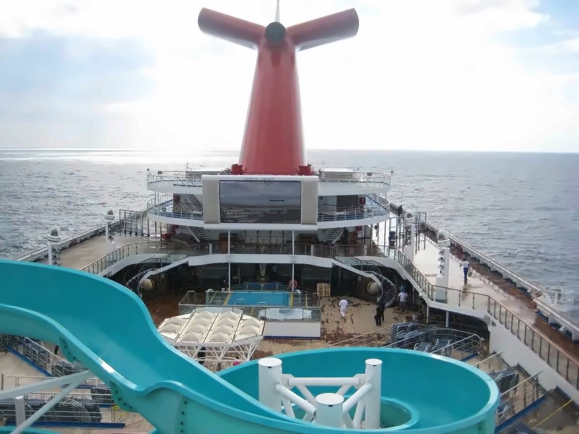 Carnival Triumph – Refit on board