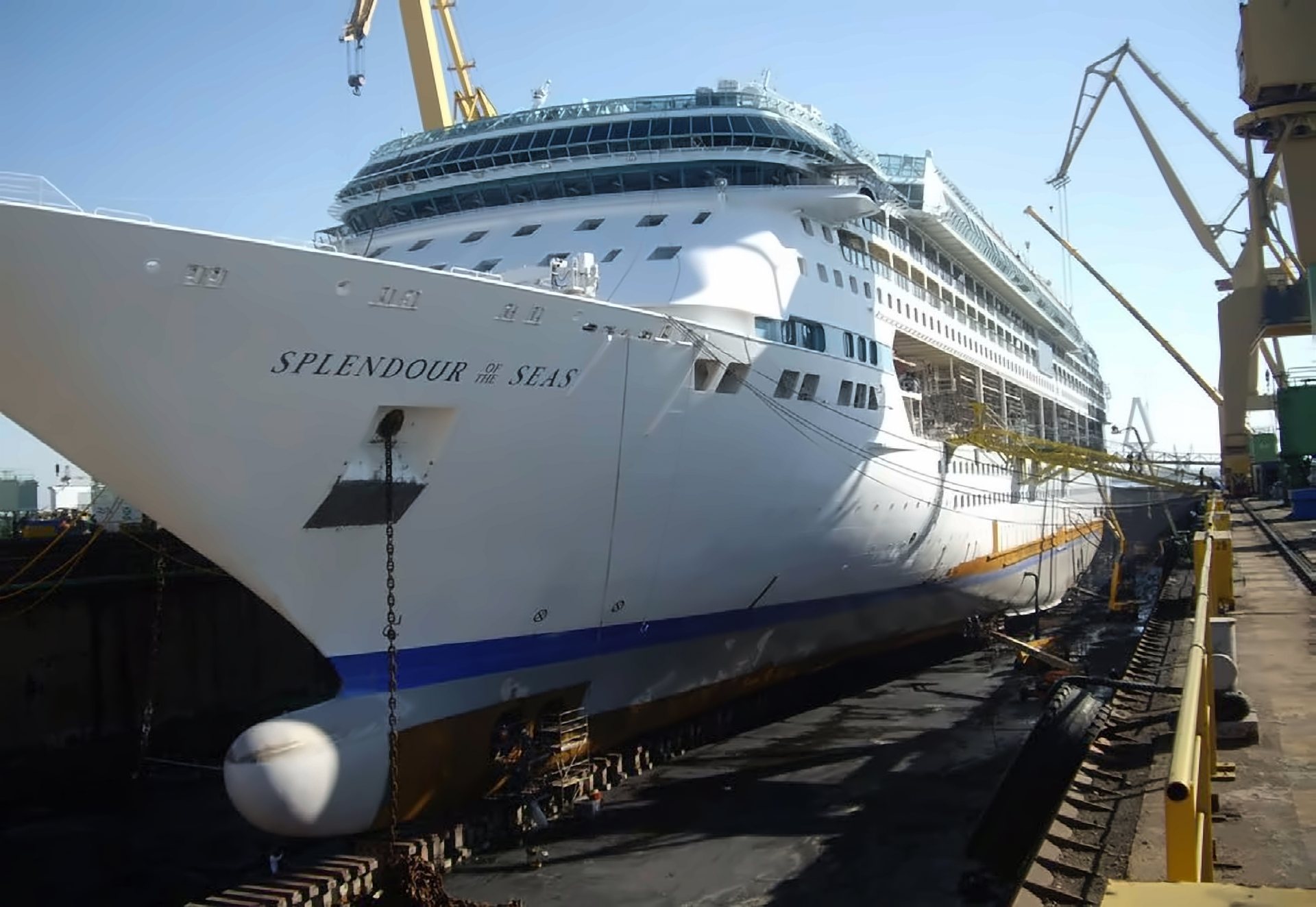 Splendour of the Seas – Dry dock